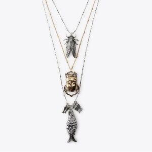 ZARA Pack of 3 Insect / Animal Necklaces NWT